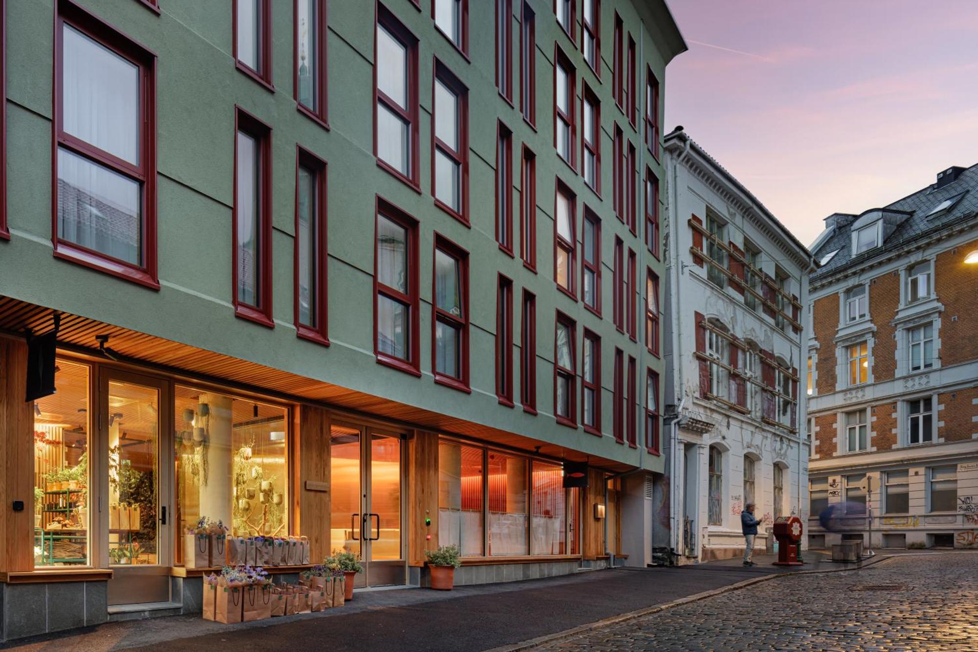 Skostredet Hotel ベルゲン エクステリア 写真